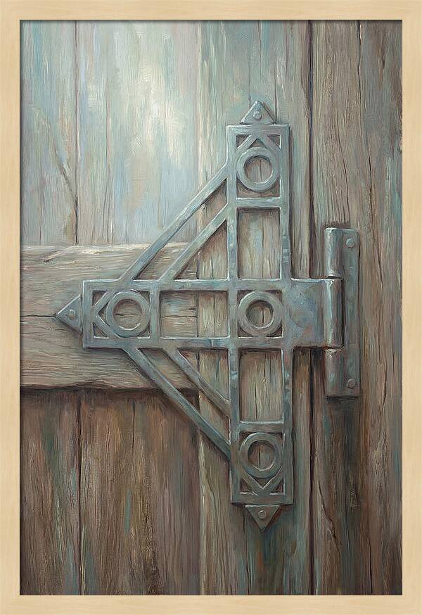 Hand Forged Iron Hinge Detail