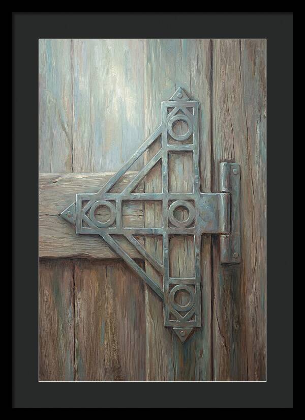 Hand Forged Iron Hinge Detail