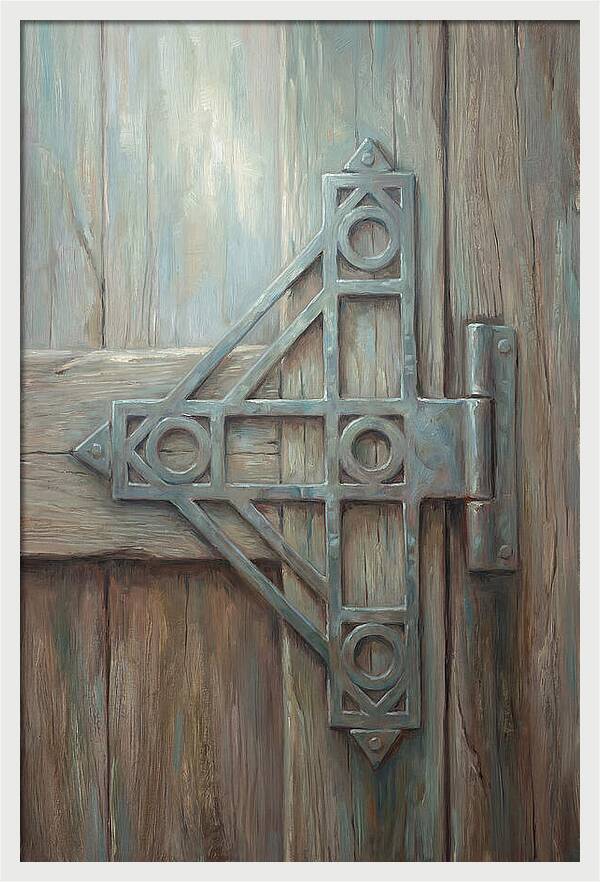 Hand Forged Iron Hinge Detail