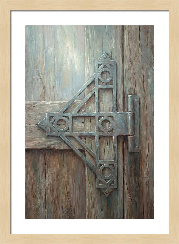 Hand Forged Iron Hinge Detail