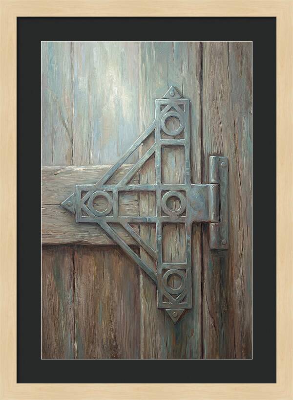 Hand Forged Iron Hinge Detail