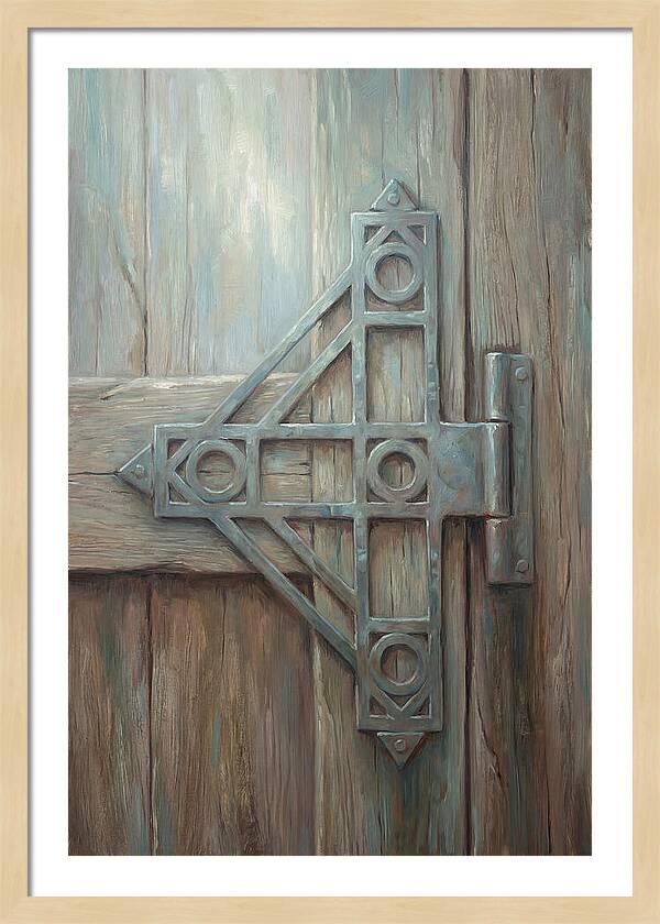 Hand Forged Iron Hinge Detail