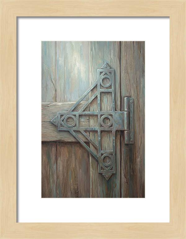 Hand Forged Iron Hinge Detail