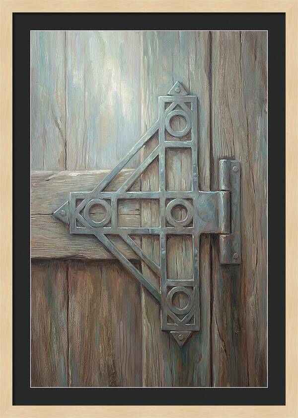 Hand Forged Iron Hinge Detail