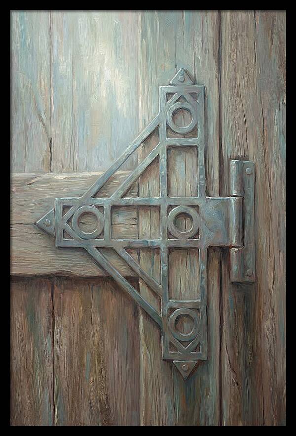 Hand Forged Iron Hinge Detail
