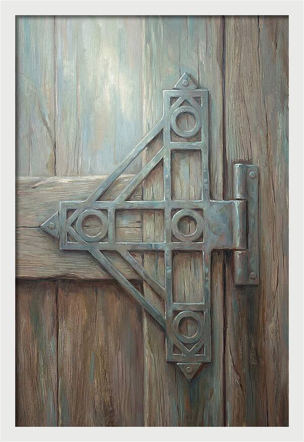 Hand Forged Iron Hinge Detail