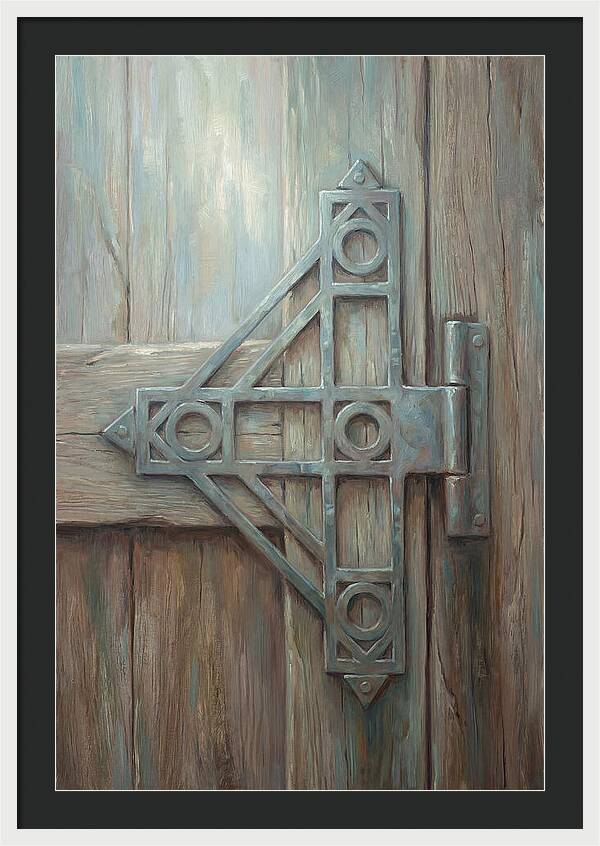 Hand Forged Iron Hinge Detail
