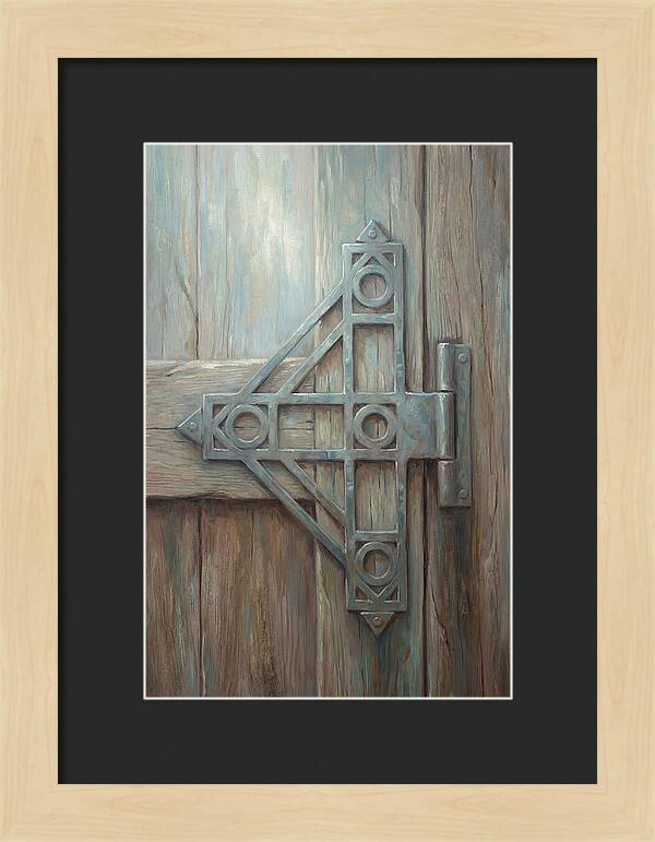 Hand Forged Iron Hinge Detail