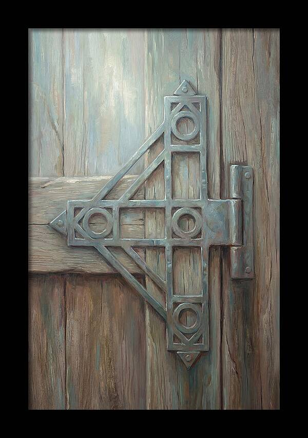 Hand Forged Iron Hinge Detail