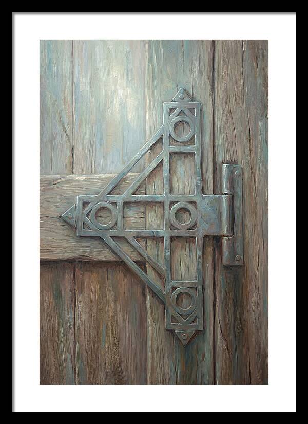 Hand Forged Iron Hinge Detail