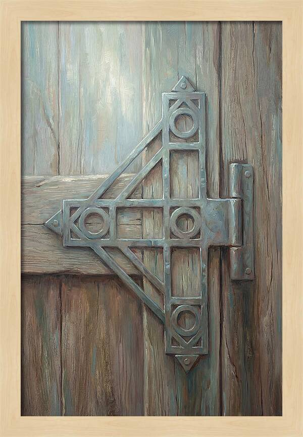 Hand Forged Iron Hinge Detail
