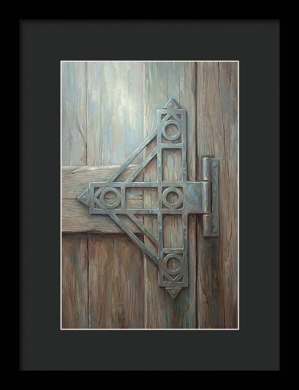Hand Forged Iron Hinge Detail