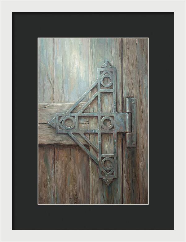 Hand Forged Iron Hinge Detail