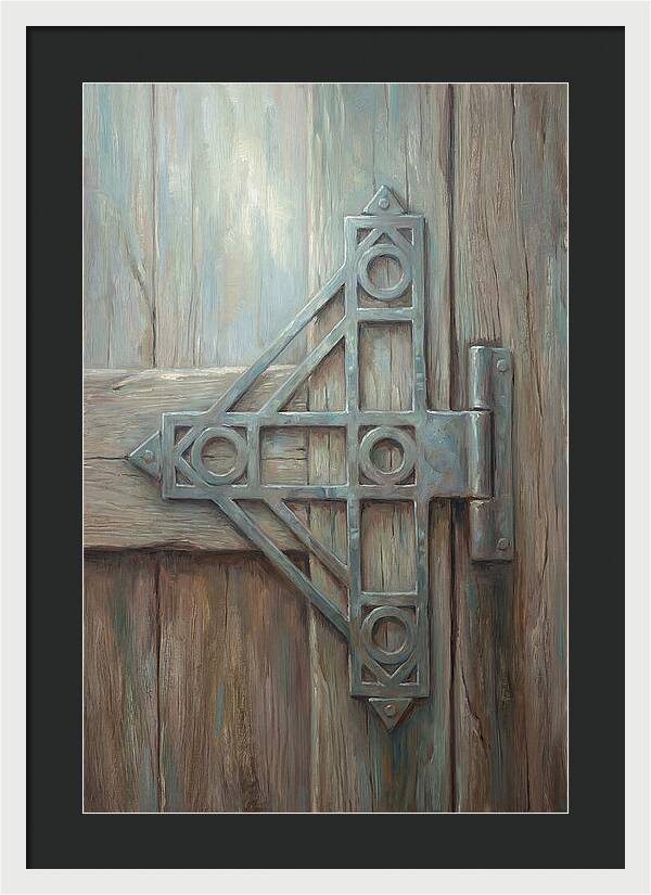 Hand Forged Iron Hinge Detail