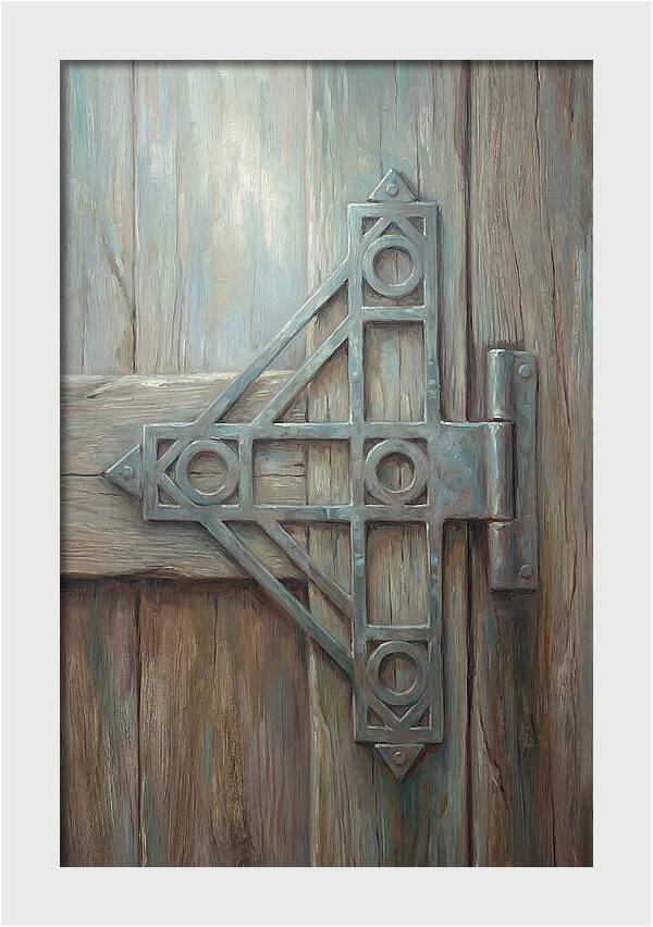 Hand Forged Iron Hinge Detail