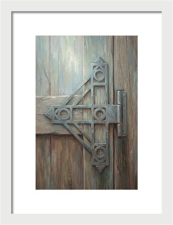 Hand Forged Iron Hinge Detail
