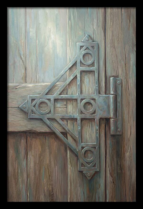Hand Forged Iron Hinge Detail