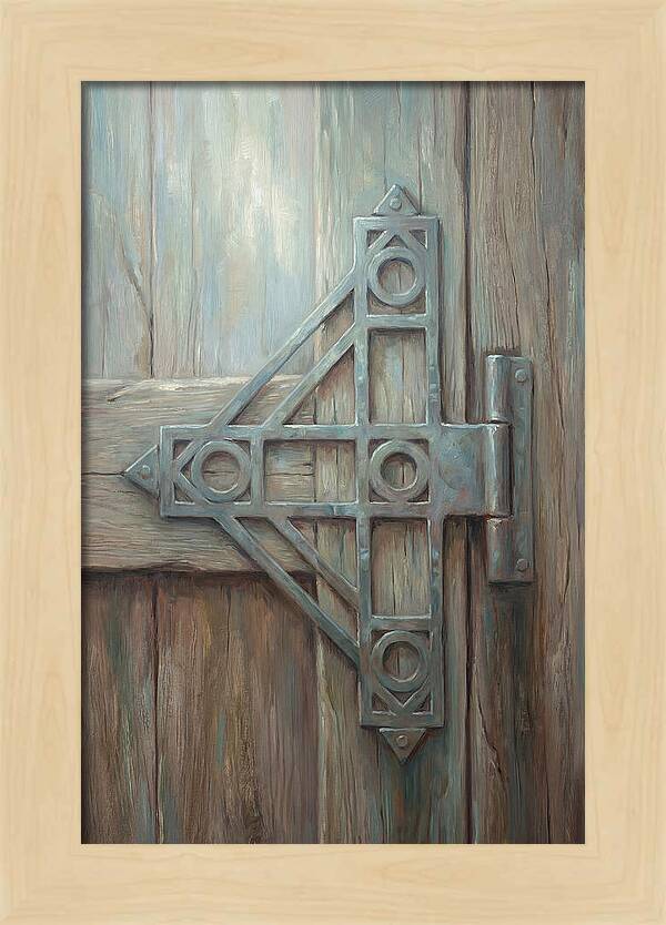 Hand Forged Iron Hinge Detail