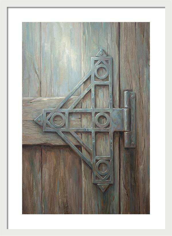 Hand Forged Iron Hinge Detail