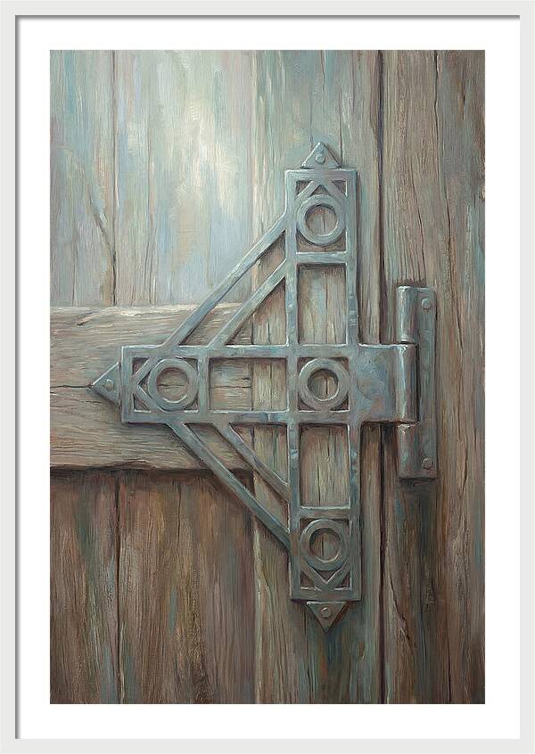 Hand Forged Iron Hinge Detail
