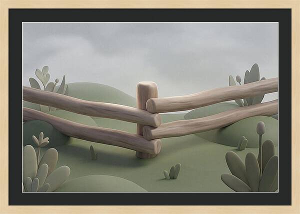 Hand Hewn Log Fence Corner Joint