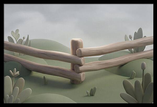 Hand Hewn Log Fence Corner Joint