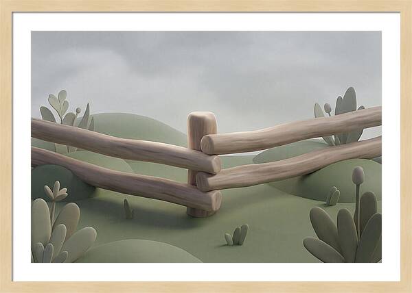 Hand Hewn Log Fence Corner Joint