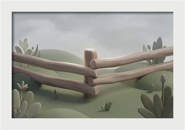 Hand Hewn Log Fence Corner Joint
