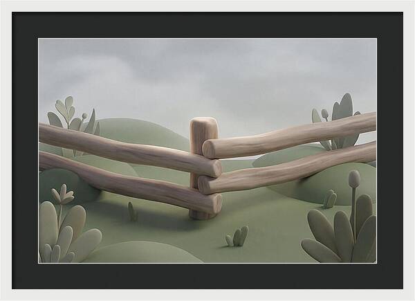 Hand Hewn Log Fence Corner Joint