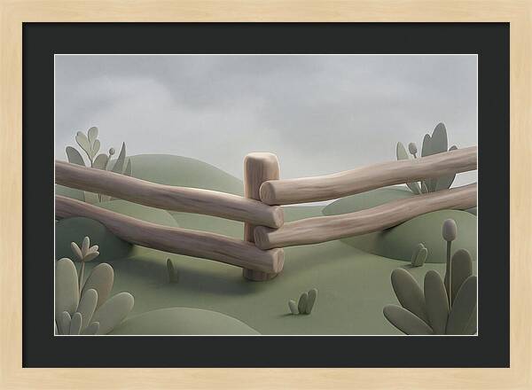 Hand Hewn Log Fence Corner Joint