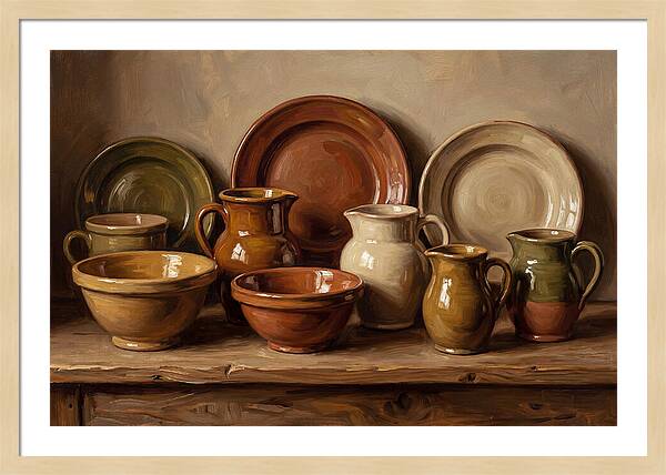 Hand Painted Provincial Pottery