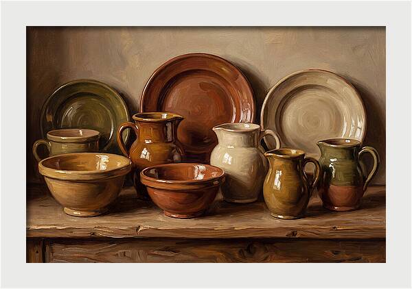 Hand Painted Provincial Pottery