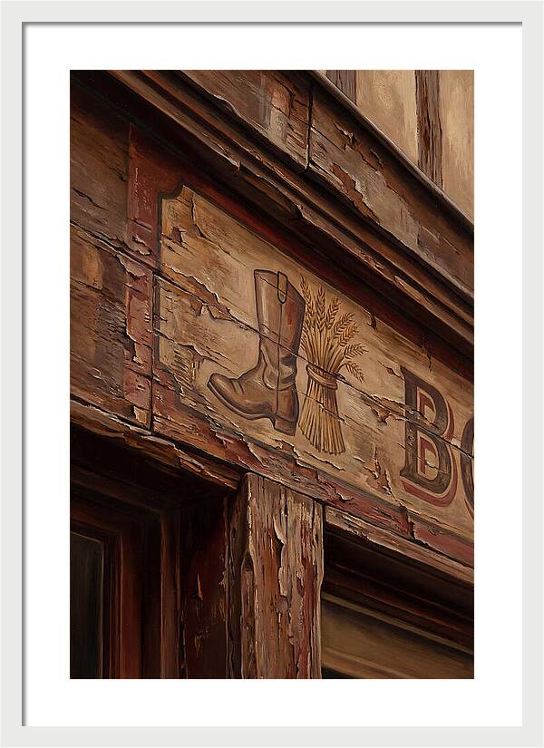 Hand Painted Shop Sign