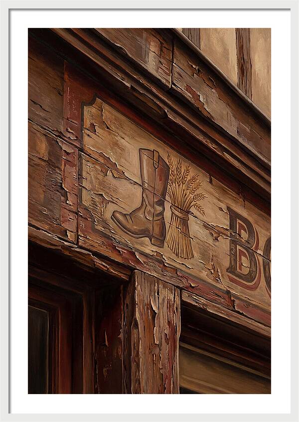 Hand Painted Shop Sign