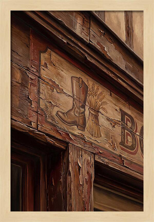 Hand Painted Shop Sign