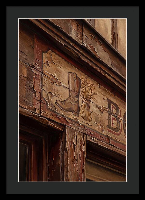 Hand Painted Shop Sign