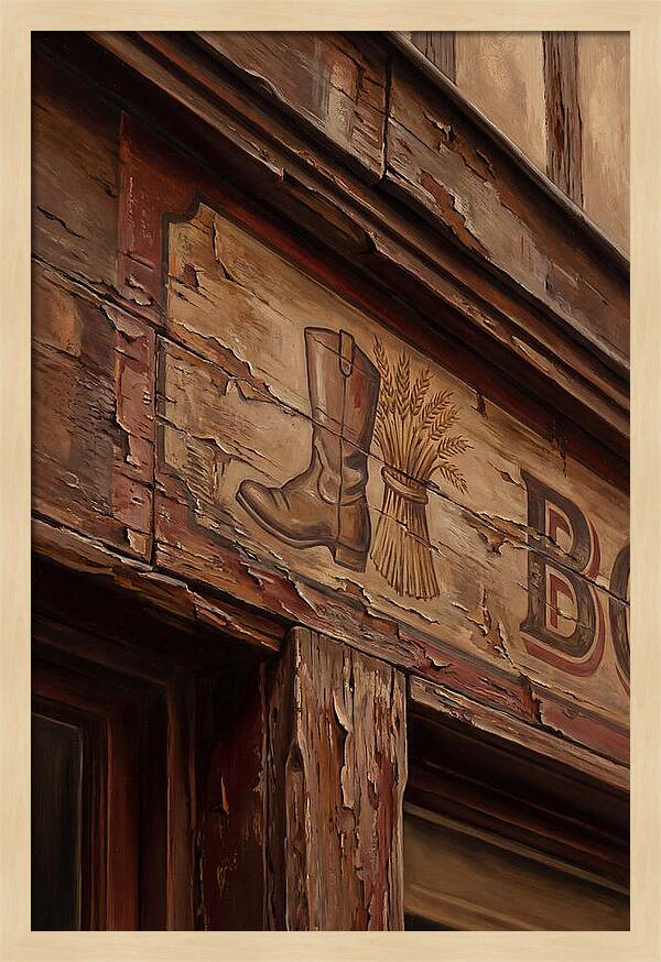 Hand Painted Shop Sign