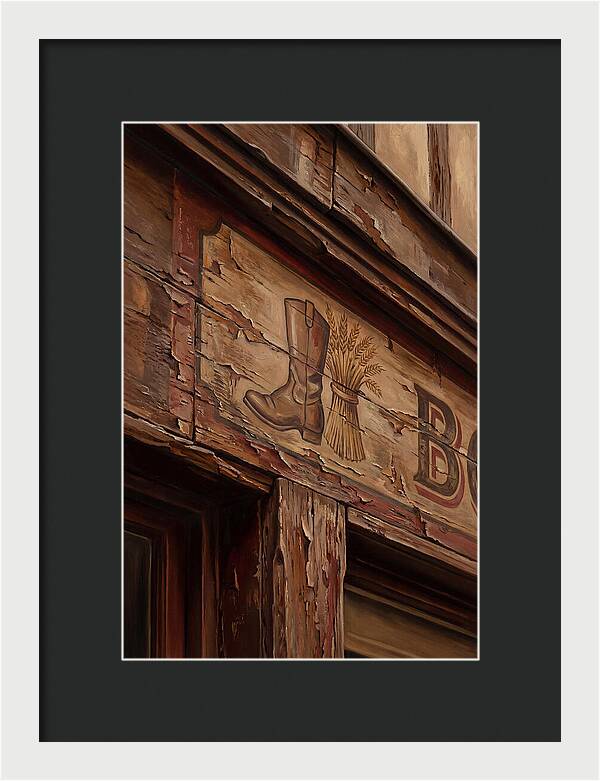 Hand Painted Shop Sign