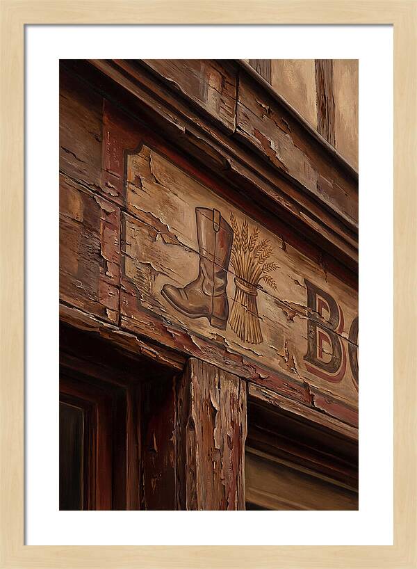 Hand Painted Shop Sign