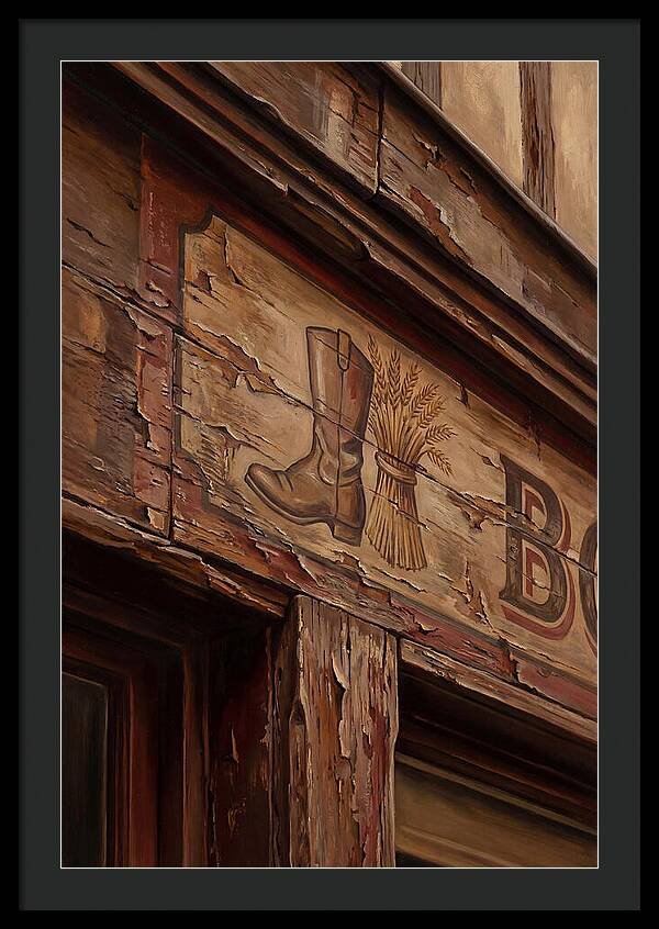 Hand Painted Shop Sign