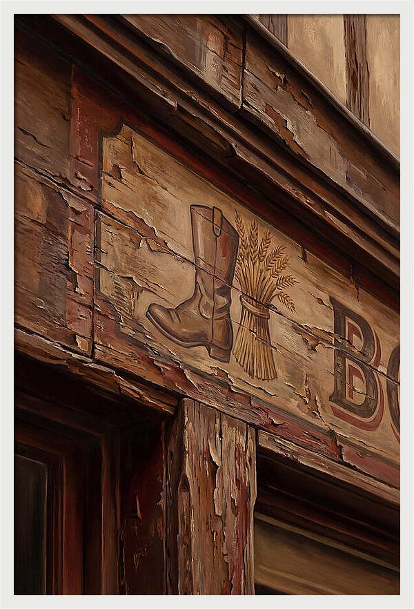 Hand Painted Shop Sign