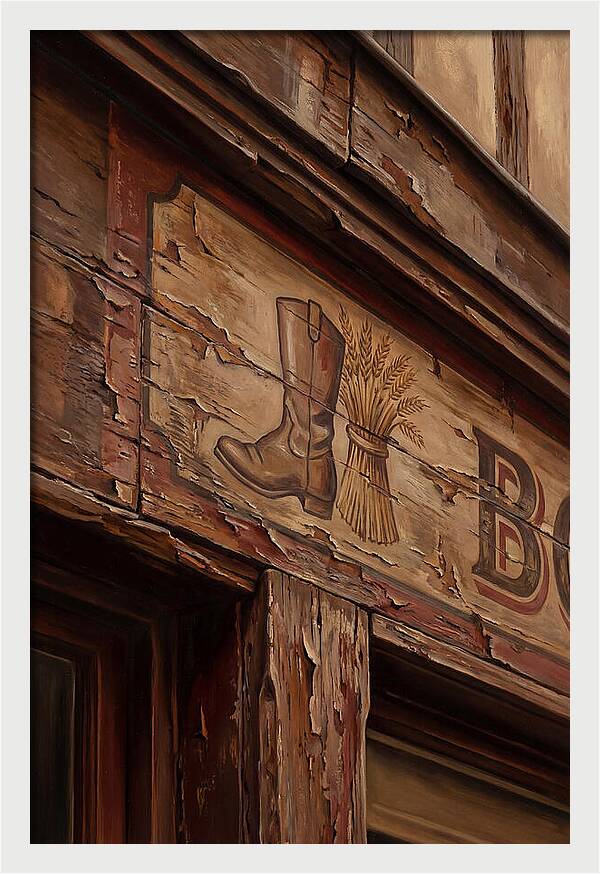 Hand Painted Shop Sign