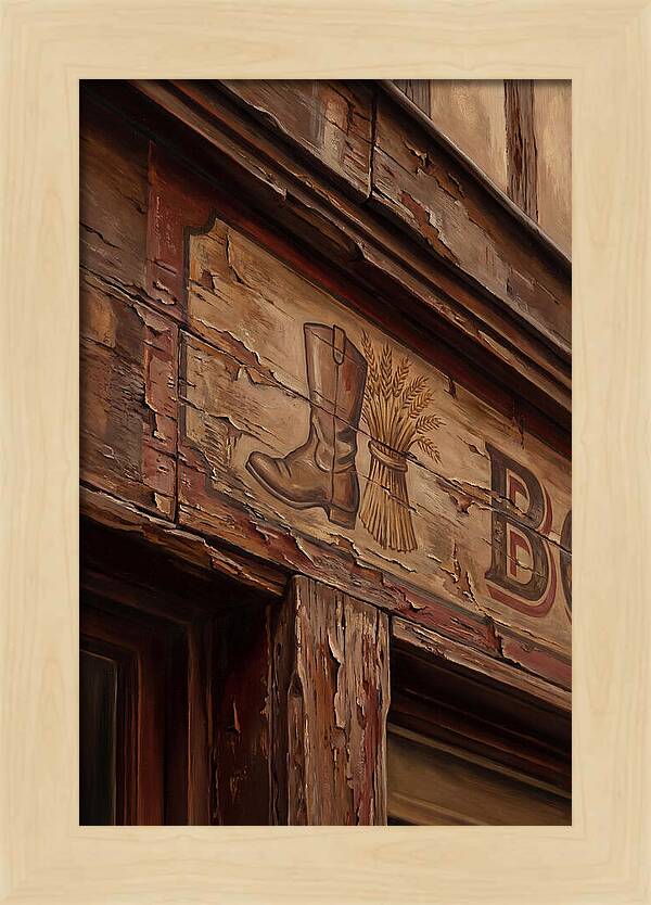 Hand Painted Shop Sign