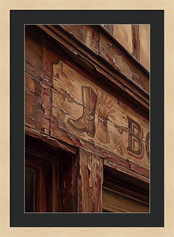 Hand Painted Shop Sign