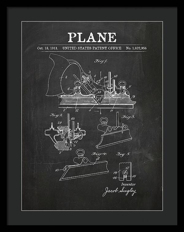 Hand Plane Chalkboard Patent Us1032956a