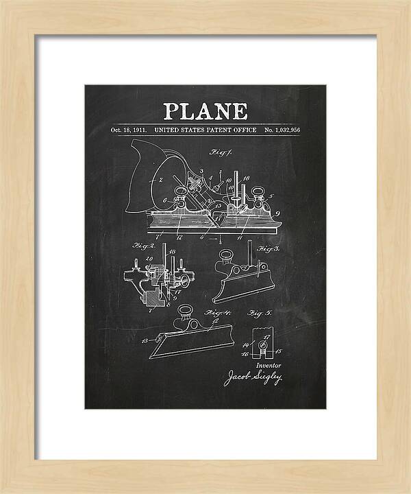 Hand Plane Chalkboard Patent Us1032956a