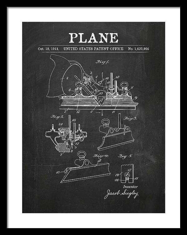 Hand Plane Chalkboard Patent Us1032956a