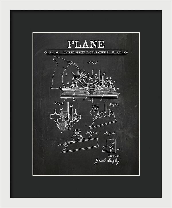 Hand Plane Chalkboard Patent Us1032956a