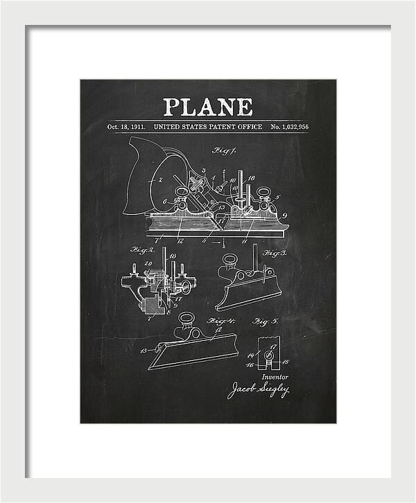 Hand Plane Chalkboard Patent Us1032956a