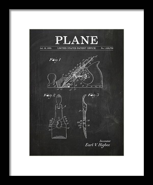 Hand Plane Chalkboard Patent Us1918750a